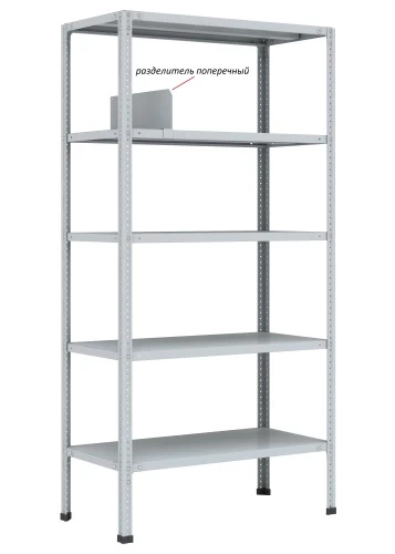 Стеллаж металлический Титан МС-750 2000x1200x600/6
